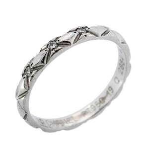 Chanel Matelasse 3Pd Ring Platinum With #234227C10B